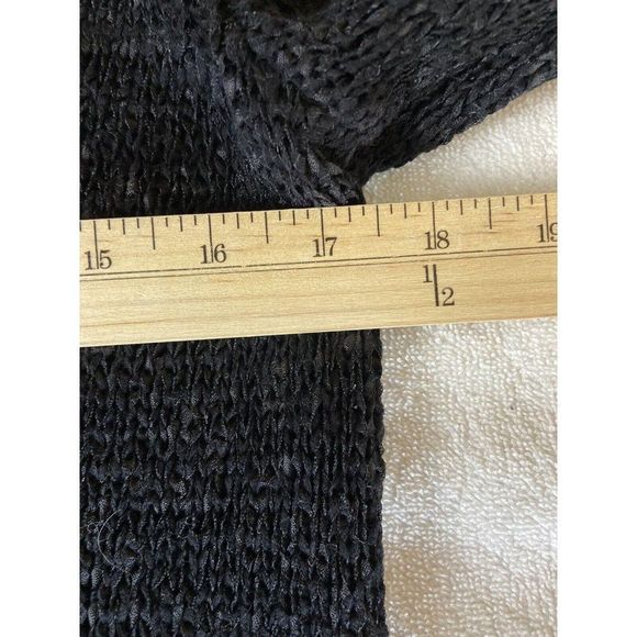 Chico's women's black 3/4 sleeve sweater size 1 - Picture 5 of 8